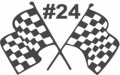 Nascar-Checker-Flag-#24--(misc190)